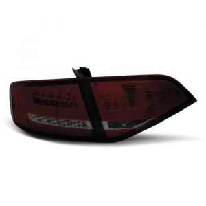 Paire de feux arriere Audi A4 B8 08-11 berline LED BAR rouge fume