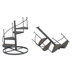Étagère à plantes en fer forgé style européen support multifonctionnel pour balcon et salon facile à installer