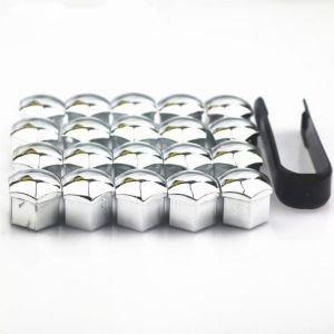 INF Cache-écrou de roue / cache-boulon de roue paquet de 20 avec outil dinstallation  19 mm