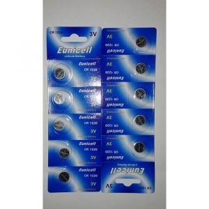 EUNICELL 10 Piles Lithium CR1220 BR1220 DL1220 ECR1220 PA 5012LC