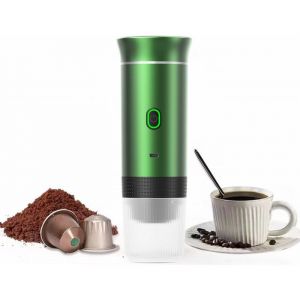 Cafeti&egrave;re portable nomade - Sans fil pour voiture - 12 V - Expresso - Nespresso - Dolce Gusto - Capsules de caf&eacute; - Caf&eacute; moulu -