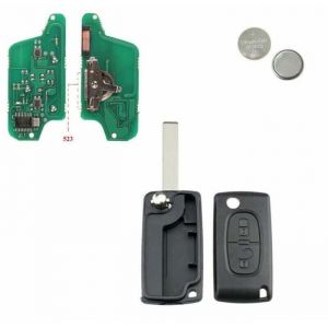 Clé de contact électronique vierge CITROEN C4 C5 PEUGEOT 407 CE0523 ASK à programmer
