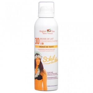 Crème solaire haute protection SPF 30 - Soleil Des Îles - Brume de Lait Monoï de Tahiti 150ml (lot de 2)