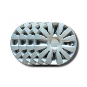 Enjoliveurs - Renault Clio III / Modus 2004 - Lot de 4 - 15 pouces - Sans logo