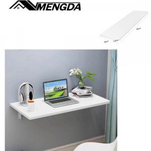 Table Murale Rabattable-MENGDA-Table Pliante-Convient pour la cuisine le salon et la chambre-60 x 30 cm-Panneau de densit&eacute;-Blanc