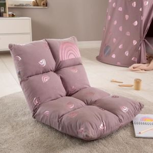 howa 2 en 1 Fauteuil pour enfant + Canapé pour enfant – Dossier réglable à 6 Positions rainbow 86011