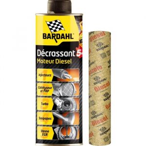 Bardahl Décrassant Moteur Diesel 5 en 1 EGR Turbo FAP Injecteur Admission 500 ML