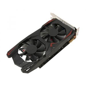 Qiilu Carte graphique GTX 1050 Ti 4 Go GDDR5 128 bits pour jeux sur PC de bureau - Rapide et dotée de deux ventilateurs