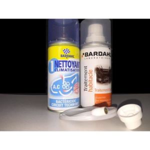 Pack nettoyant climatisation et Traitement habitacle. Bardhal. SPM.