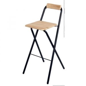 AVEC DOSSIER TABOURET BAR DESIGN INDUTRIEL PLIABLE PLIANT HAUT PLIANT LOFT