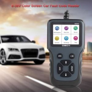 8-36V V311 OBD2 Scanner lecteur de code de défaut de voiture Écran couleur outil de diagnostic automobile -JIA