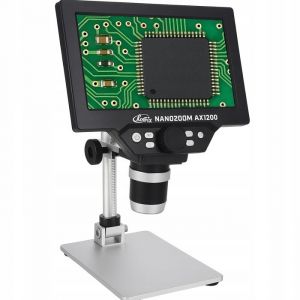 Microscope Numérique NanoZoom AX1200 – Écran LCD 7  12MP  Zoom 1200x  Full HD 1080p  LED  USB  Trépied Aluminium