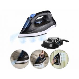 Fer &agrave; repasser sans fil - SICHLER HAUSHALTSGERATE - 2200 W - Semelle en c&eacute;ramique - Vapeur verticale