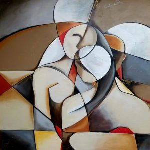 Picasso c&eacute;l&egrave;bre Peinture Abstraite r&ecirc;ve Femme HD Impression Toile Mur Art Affiche pour Salon d&eacute;cor &agrave; la Maison 50x50 cm sans Cadre