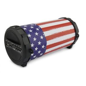 Enceinte Bluetooth Portable - CALIBER HPG407BT-USA - 9W - USB/SD/FM - Batterie 8h - Noir