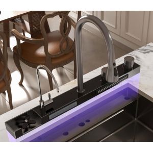 Console de robinetterie - The Whale - MC-8050-1 - Effet pluie - Laiton - Douche