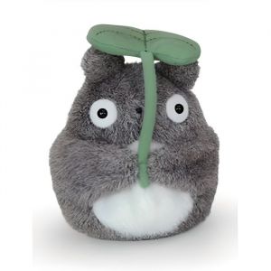 PELUCHE - STUDIO GHIBLI - TOTORO AVEC SA FEUILLE - Gris - 3 ans - Intérieur