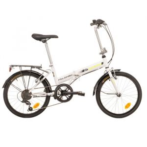 VELO BACHINI FOLDING 20 6VT BLANC/VERT