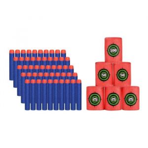 Accessoires Nerf - NERF - KIT DACCESSOIRES - 50 munitions - 6 cibles en mousse - Bleu