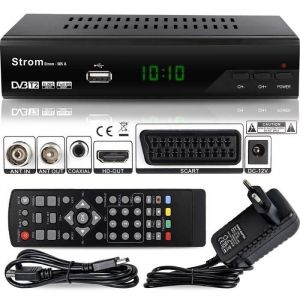 Strom 505 - TNT HD Decodeur TNT HD Pour TV - Recepteur TNT HD - Adaptateur TNT D&eacute;codeur TNT - Boitier TNT HD - Tuner TNT Decodeur