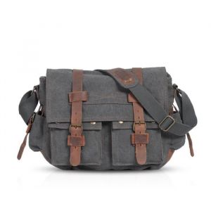 Sac Bandoulière - ZGEER - Rétro Messenger Bag 14 Pouces - Toile - Mixte - Confortable