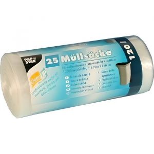 Sacs poubelle HDPE 120 l 110 cm x 70 cm transp&hellip;