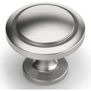 Lot de 12 Bouton de Meuble Bouton Porte Cuisine Rond Boutons de Porte Alliage de Zinc Bouton Porte Placard Nickel Bross Bouton PZCC