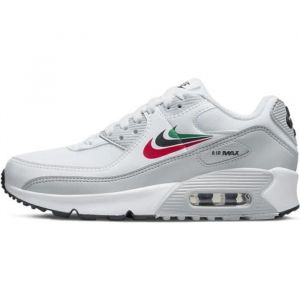 Basket Nike AIR MAX 90 LTR Junior - Blanc - Synth&eacute;tique - NIKE - Lacets - Plat - Enfant - Mixte