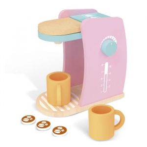 Machine &agrave; caf&eacute; en bois couleur Rose