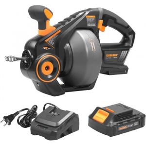 Furet Déboucheur - SUTEO - 76M - Batterie 20Ah - Électrique - Pour Toilettes et Égouts