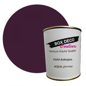 PEINTURE Teinte Violet Aubergine carrelage et fa&iuml;ence murale aspect velours-satin Aqua carrelage - 750 ml - 7.5m