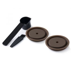 Bouchon RéUtilisable 2 PièCes pour Capsules Nespresso Vertuo et VertuoLine Silicone Rechargeable et Compatible