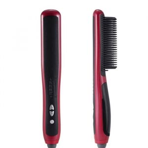Cheveux Lisseur Durable &Eacute;lectrique Droite Cheveux Peigne Brosse LCD Chauff&eacute;e En C&eacute;ramique Cheveux D&eacute;frisage Brosse