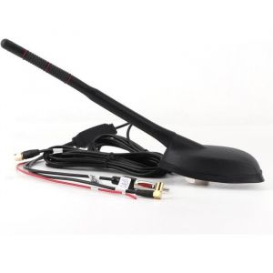 Fdit antenne DAB + GPS + FM Antenne de voiture DAB + GPS + FM support de toit supérieur amplifié actif étanche à la poussière