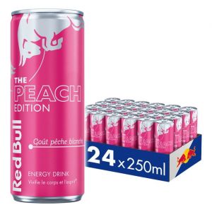 Boisson &eacute;nergisante Red Bull - Red Bull The Peach Edition - P&ecirc;che Blanche 24x250ml