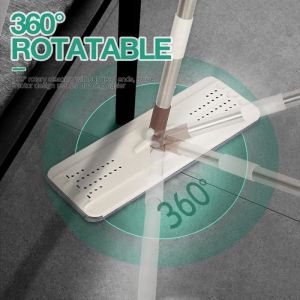 Set Complet Balai Magique avec Seau Seau &agrave; double compartiment EasyClean + Recharge Lingette Microfibre Offerte