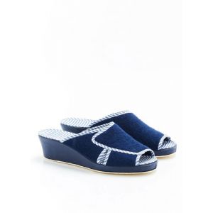 Damart - Mule en éponge Bleu marine chaussures chausons Femme 366680918