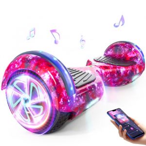 Hoverboard 6.5 électrique enfant Moteur 160W lumière LED bluetooth Charge maximale 70KG autonomie 7-8kmViolet