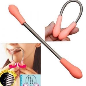 Épilateur Manuel Facial - Métal - Stick Bâton - Épilation Discrète - Longueur 19 cm - Ressort 10 cm