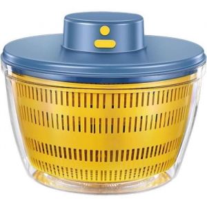 Essoreuse à salade électrique - Rechargeable - Grande capacité 4000 ml - Couleur Bleu - Facile à nettoyer