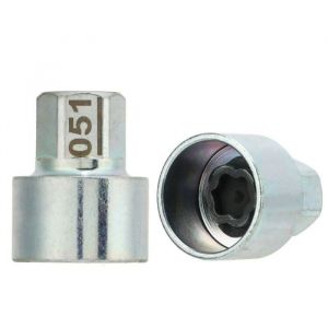 Akozon Douille antivol /Clé de verrouillage de roue antivol écrou de roue de remplacement pour 1 3 5 6 7 Series X1-X6 Z4 (051)