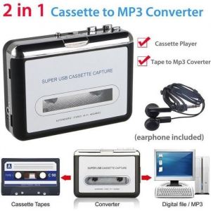 Cassette USB vers PC Convertisseur de fichiers num&eacute;rique CD MP3 Capture Audio Lecteur de musique