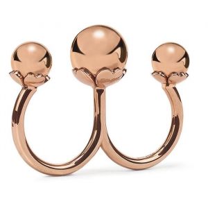 Bague en acier inoxydable - FOLLI FOLLIE - 1R16T014R - Rose - Taille 54 - Femme