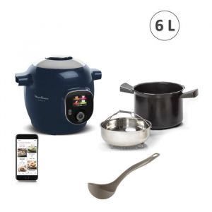 Moulinex Cookeo Multicuiseur 150 recettes Rapide 6 L 6 personnes Bleu Louche incluse YY5137FB