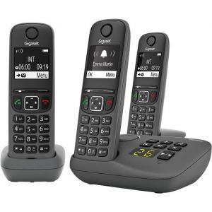 Téléphone sans fil Gigaset A695A Trio - Répondeur intégré - Écran graphique - ECO DECT - Gris