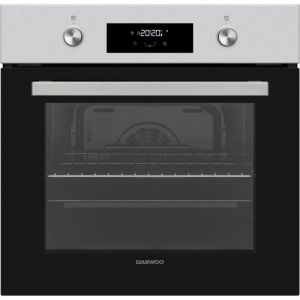Four encastrable - Pyrolyse - Chaleur tournante - DAEWOO - BO6PR27MINL - Inox / Noir - Porte froide - 595 x 575 x 595 cm