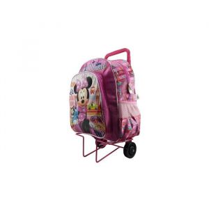 Sac &agrave; roulettes Minnie Traveler rose 40 CM HAUT DE GAMME - Cartable