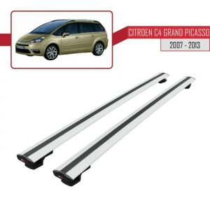 Pour Citroen C4 Grand Picasso 2007-2013 Barres de Toit BASIC Modèle Railing Porte-Bagages de voiture - Gris