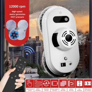 Robot nettoyeur de vitres 6000pa Robot Laveur Vitre Electrique  nettoyage des sols télécommande nettoyeur robot laveur de vitre