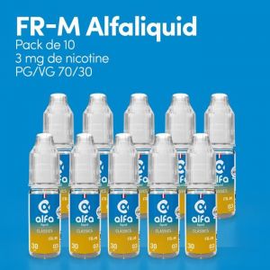 E-liquide FR-M Alfaliquid 3MG NICOTINE - PG/VG 70/30 - 10ML PACK 10